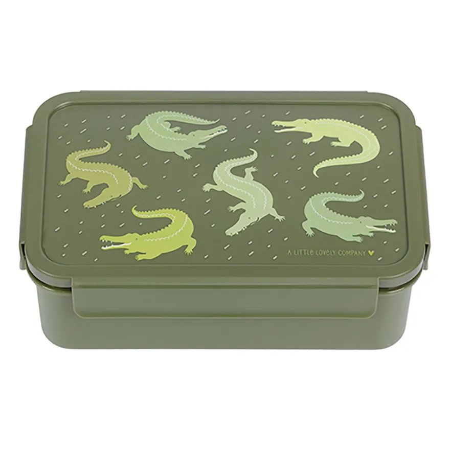 A Little Lovely Company Bento Matlåda - Crocodiles