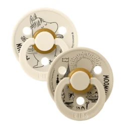 BIBS Moomin napp Snorkmaiden 2pk Str. 3 - Ivory Vanilla