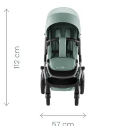 Britax Römer Smile 5Z Lux Duovagn inkl. Baby-Safe Core Babyskydd - Urban Olive/Space Black