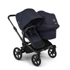 Bugaboo Donkey 6 Barnvagn Inkl. Syskonsits, Organizer, Åkpåse, Mugghållare, Liggdelsadapter & Regnskydd - Deep Indigo