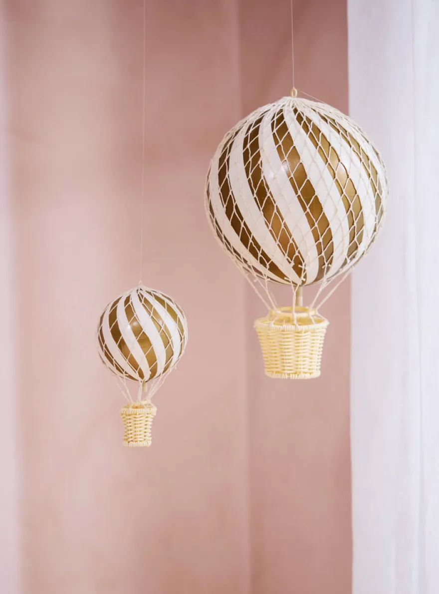 Luftballong 10 cm - Guld