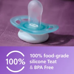 Philips Avent Ultra Start Napp 0–2 mån - ljusrosa/ljusgul