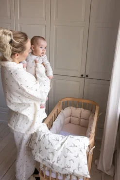 Sebra Bedside Crib - Natur
