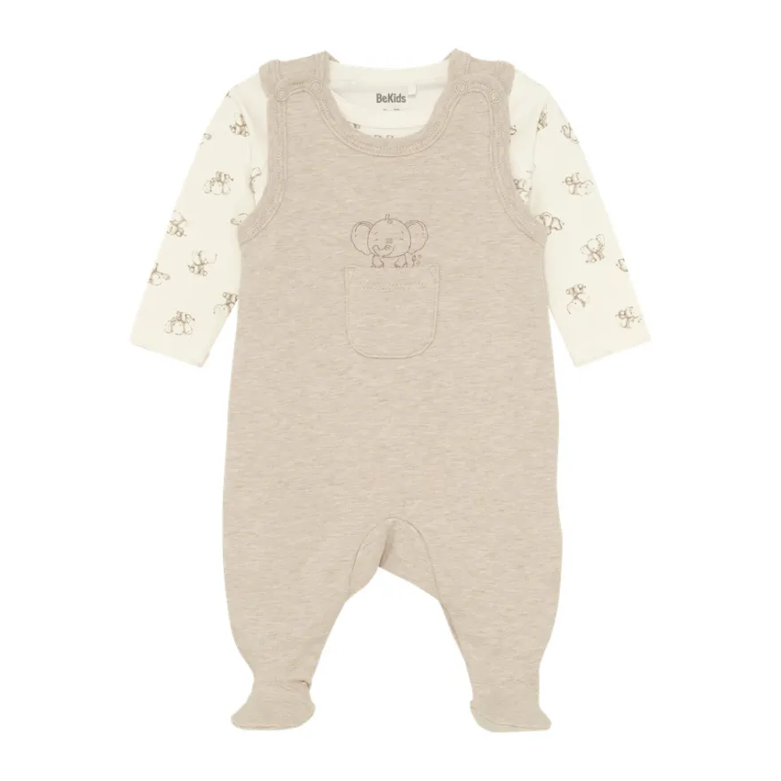 Set Body med Sparkdräkt - Silver Mink Melange