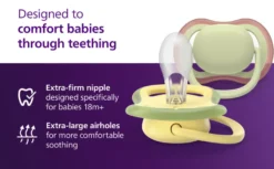 Ultra Air napp, 18 m+, ljusgrön/gul