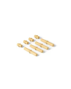 8 x Connector Pegs - Honey Yellow